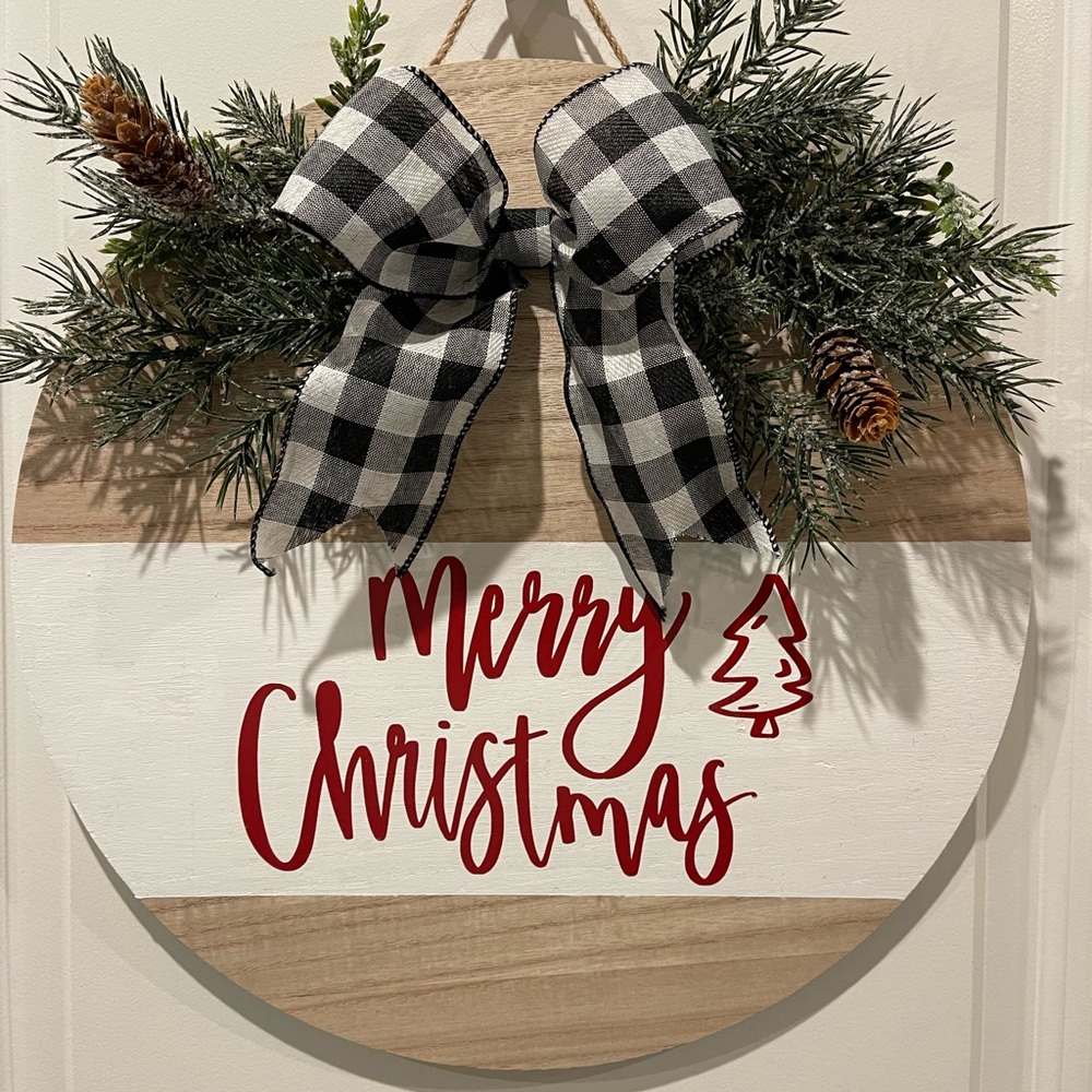 Christmas door sign